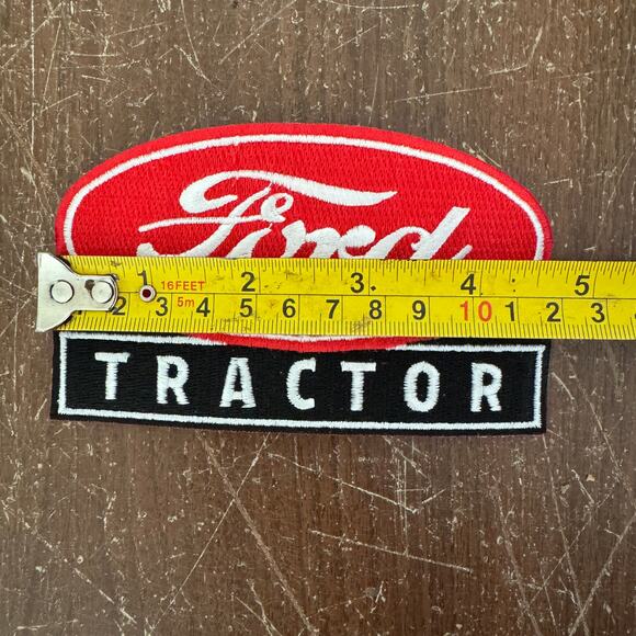 FORD Tractor red black Sew on Patch Unused - Picture 3 of 3